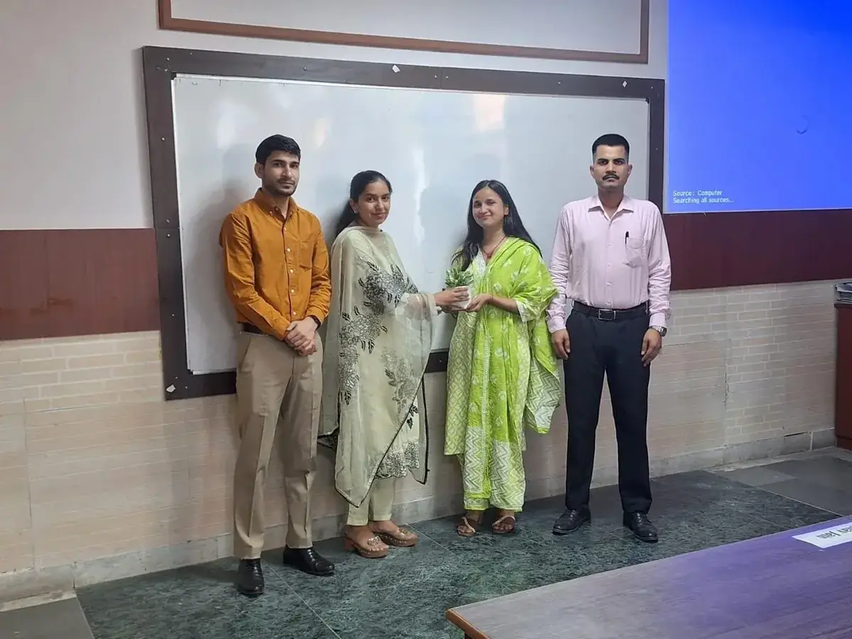 Practical computer training session at SSSAM Academy in Gurugram